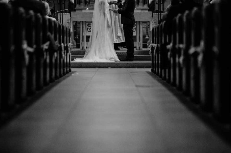 After the wedding ceremony is over, the maid of honor and best man leave right after the bride and groom