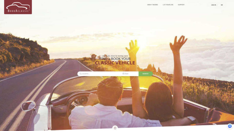 Book a Classic is a national website for people who want to rent a classic or vintage car.