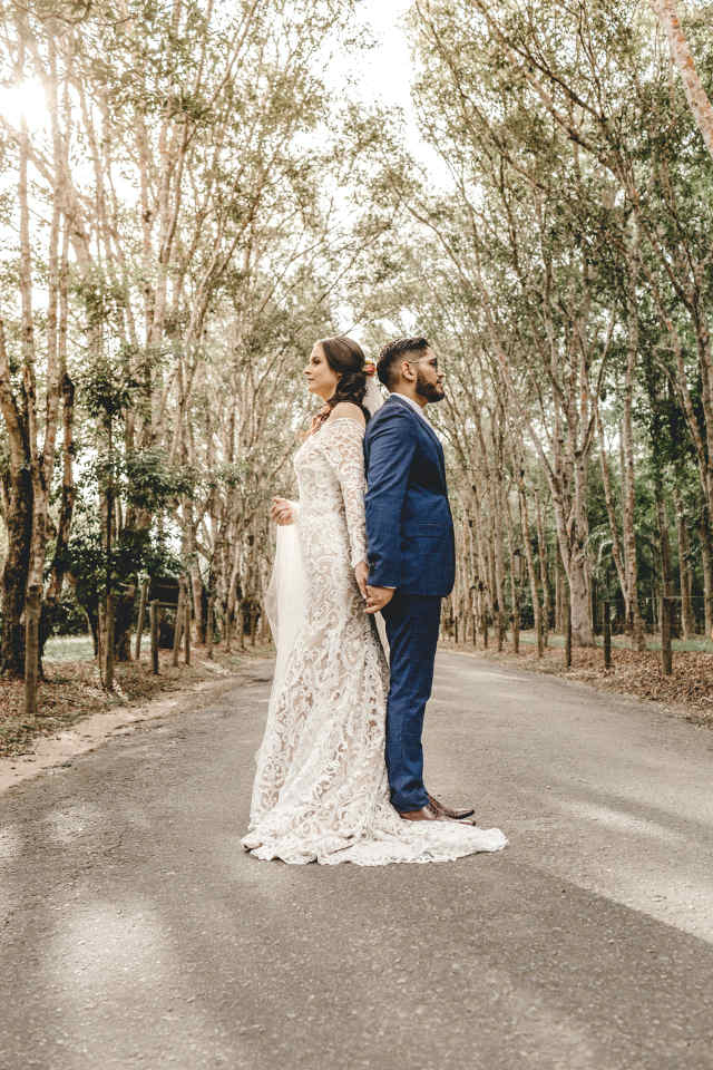 The first look is often the most emotional moment in a wedding